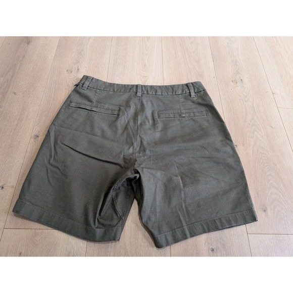 Lululemon Commission Classic Fit Short 7" in Oxford Carob Brown / White Sz 32 - Picture 7 of 14